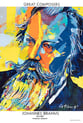 Johannes Brahms Poster 8 x 12